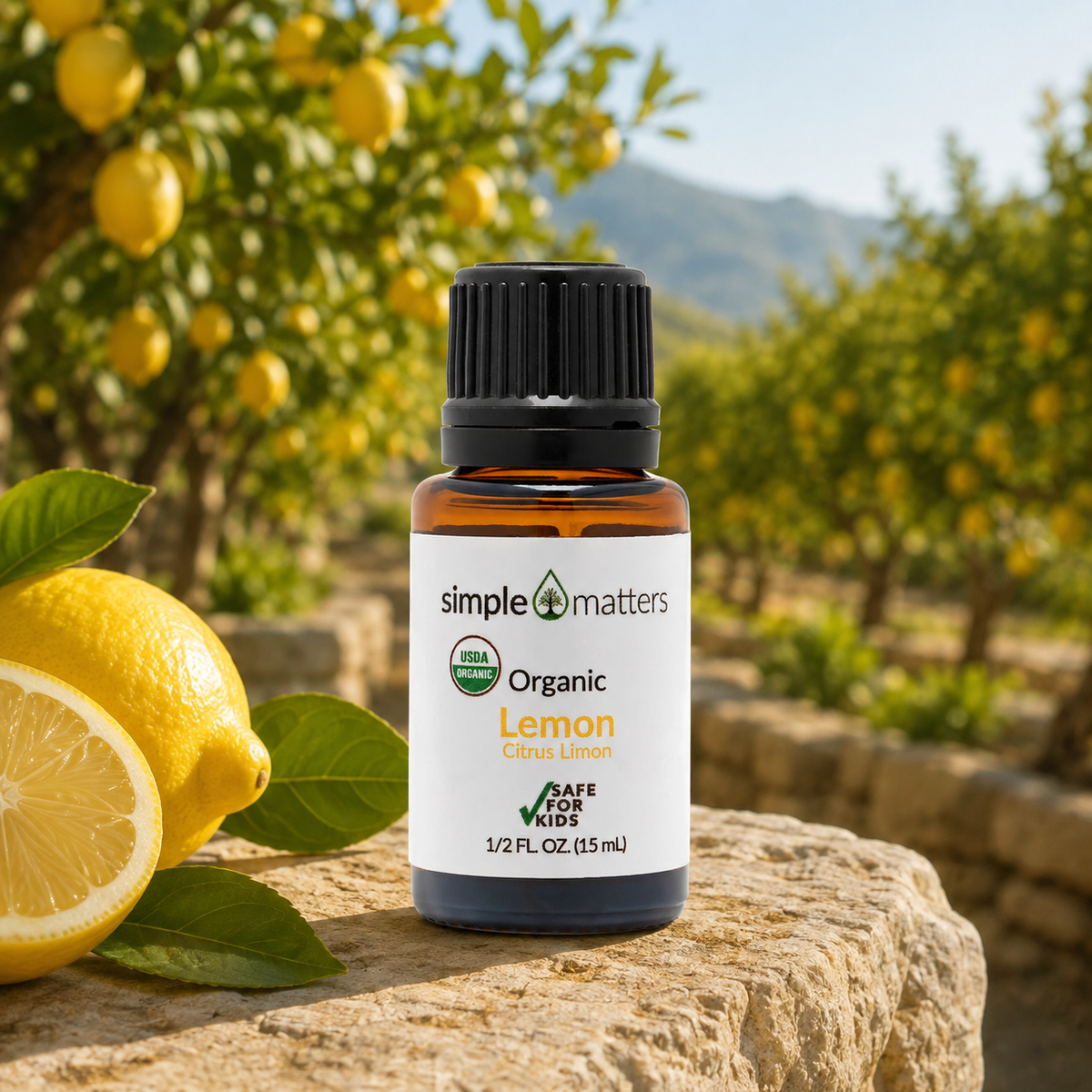 Lemon Organic Essential Oil - 15 mL