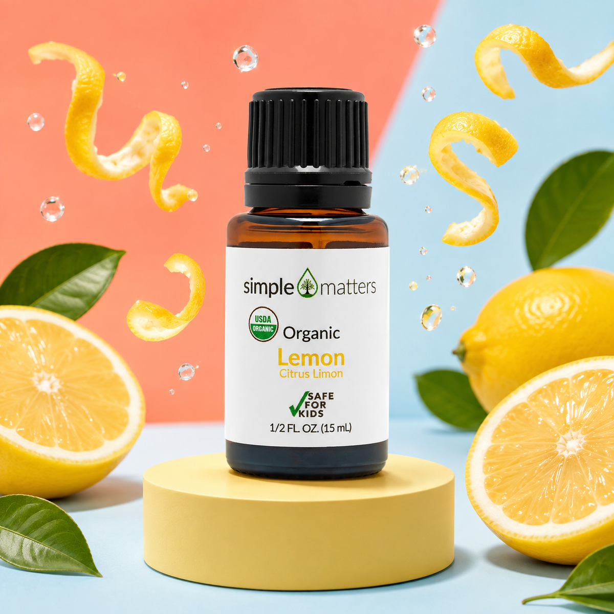Lemon Organic Essential Oil - 15 mL