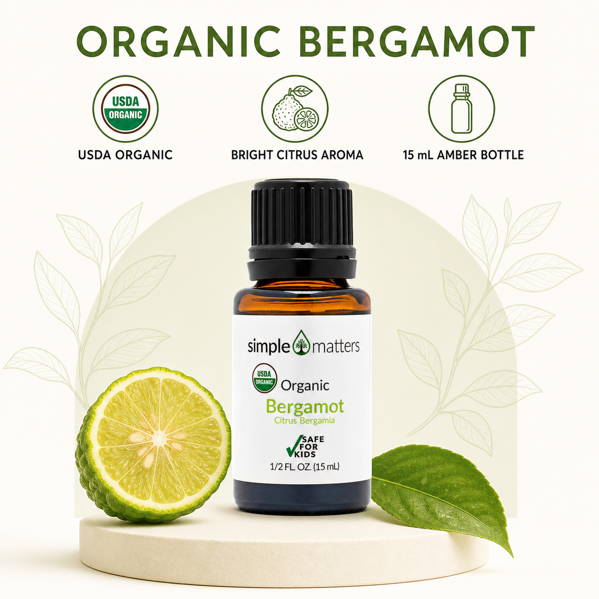 Bergamot Organic Essential Oil - 15 mL