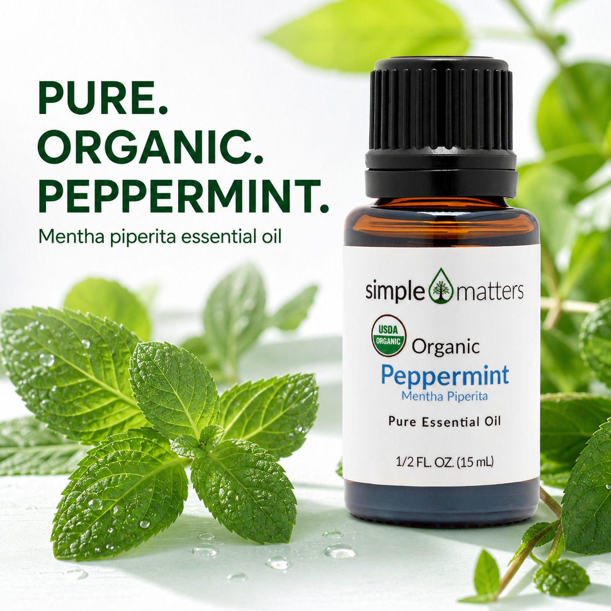 Peppermint Organic Essential Oil - 15 mL