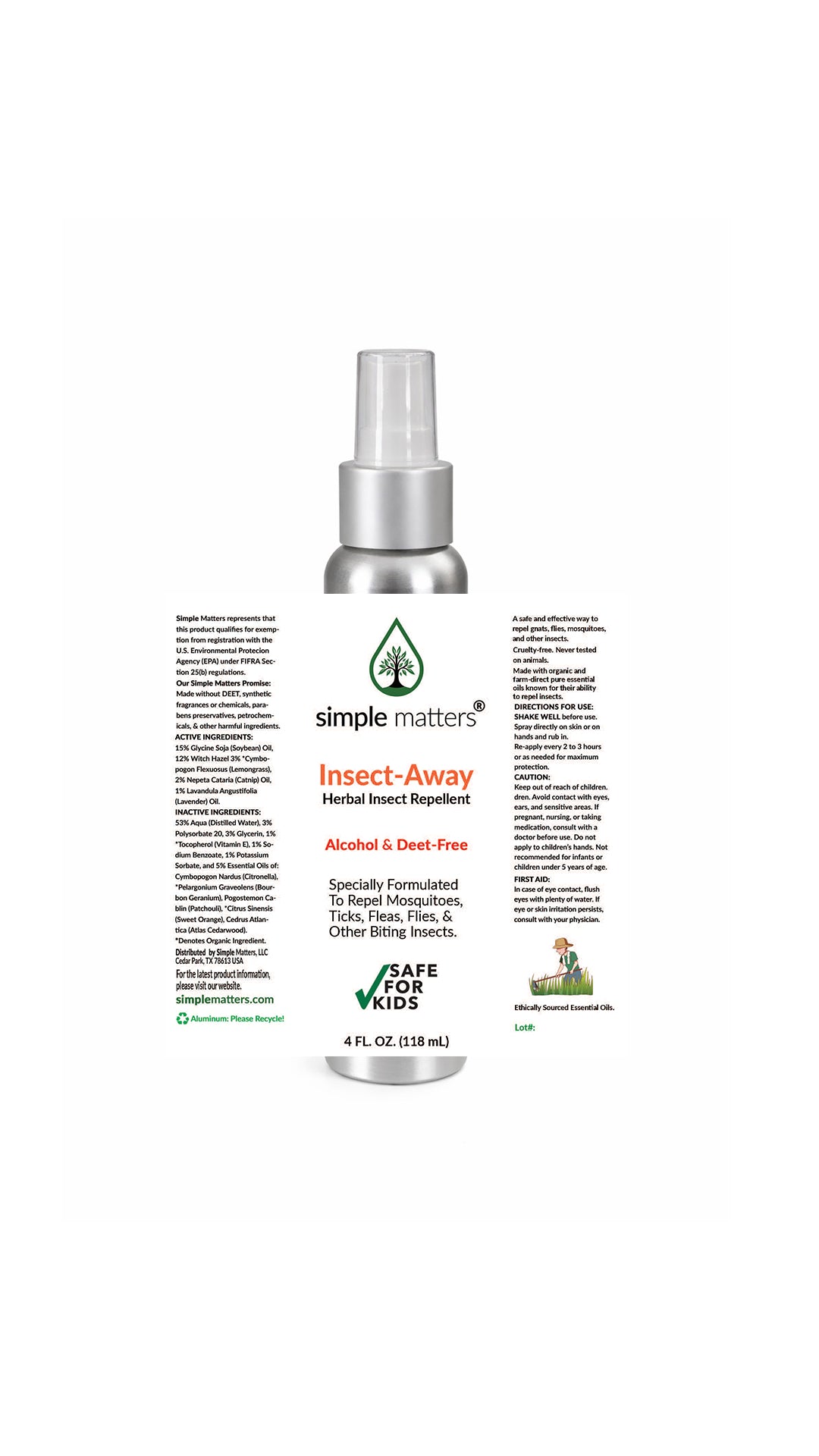 Insect-Away - Herbal Insect Repellent
