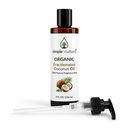Organic Fractionated Coconut Carrier Oil - 8 Oz.