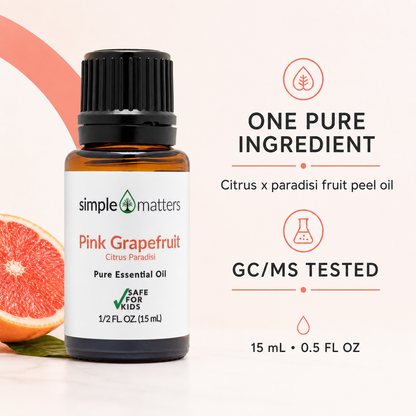 Grapefruit (Pink) Essential Oil - 15 mL