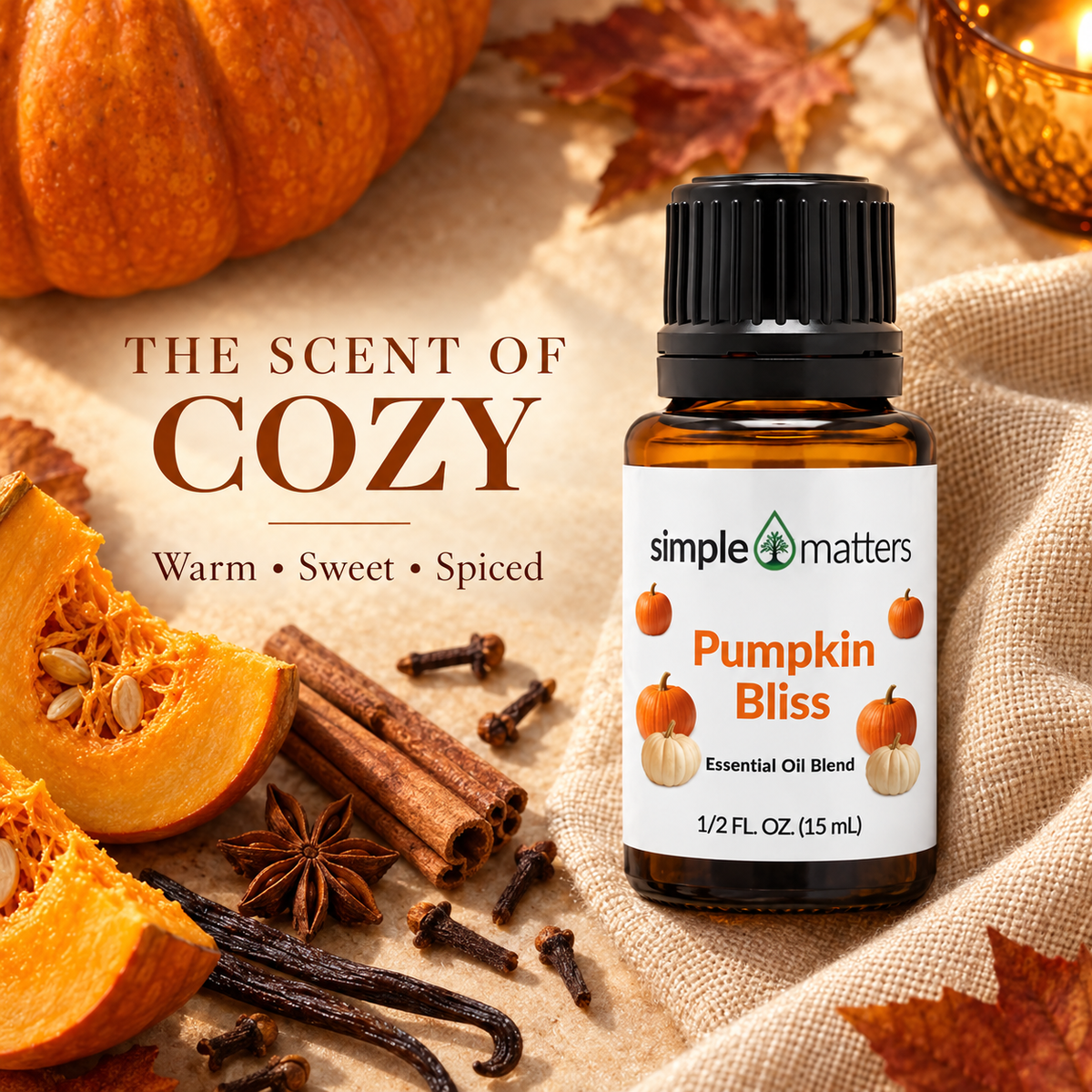 Pumpkin Bliss Essential Oil Blend - 15 mL