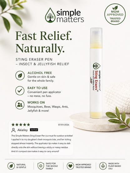 Sting Eraser Pen - Insect & Jellyfish Relief