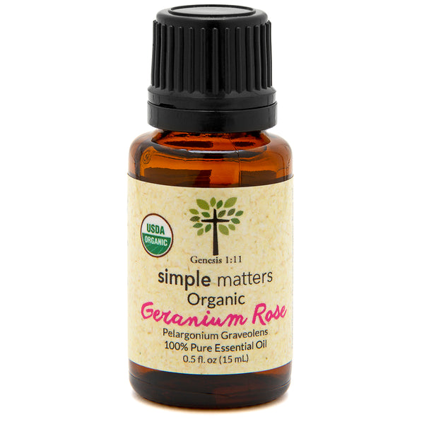 Geranium Rose (Egyptian) Organic Essential Oil - 15 mL