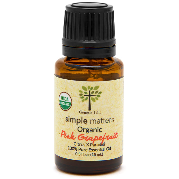 Grapefruit (Pink) Organic Essential Oil - 15 mL